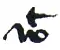 Detail of scribal abbreviation for "which" in a 16th century manuscript."