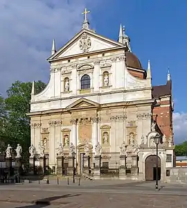 Image 18Saints Peter and Paul Church, Kraków, Poland by Giovanni Maria Bernardoni (1605–1619) (from Baroque architecture)