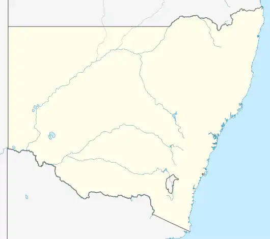 Geurie crossing loop collision is located in New South Wales