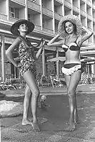 Mushroom hat photographed in 1961