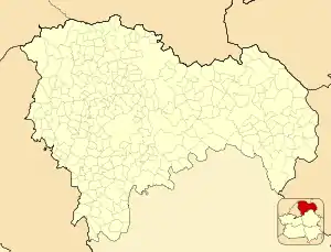 Mandayona, Spain is located in Province of Guadalajara