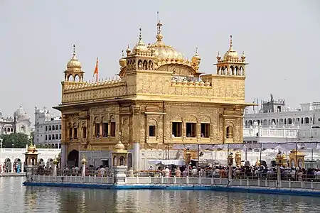 The Harmandir Sahib in Amritsar, India.