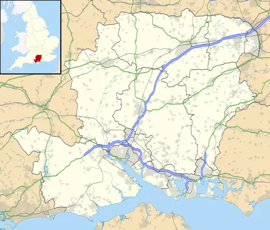 Hannington transmitting station is located in Hampshire