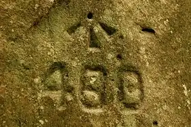 Benchmark on the route of the Great North Road