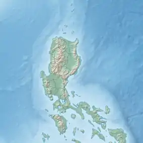 Map showing the location of Libunao Protected Landscape