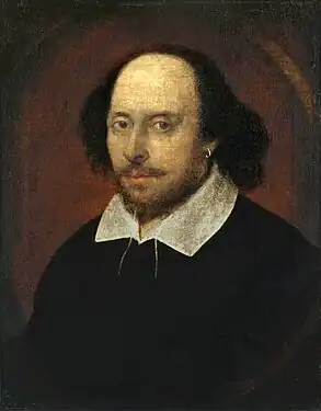 Image 9Chandos portraitArtist: Attributed to John TaylorThe Chandos portrait is a famous painting believed to depict William Shakespeare, and is named after James Brydges, 1st Duke of Chandos, who owned the portrait. It has not been possible to solve the question of who painted the portrait or whether it really depicts Shakespeare. However, in 2006 the National Portrait Gallery in London concluded that the Chandos portrait was the most likely to be a representation of Shakespeare.More featured pictures