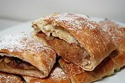 Image 12Apple strudel with raisins (from Czech cuisine)