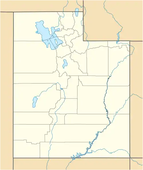 Map showing the location of Century Crack